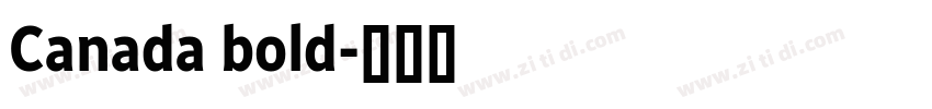 Canada bold字体转换 Canada bold字体转换